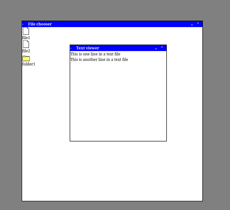 Stuff looking already close to the Windows 3.1 style