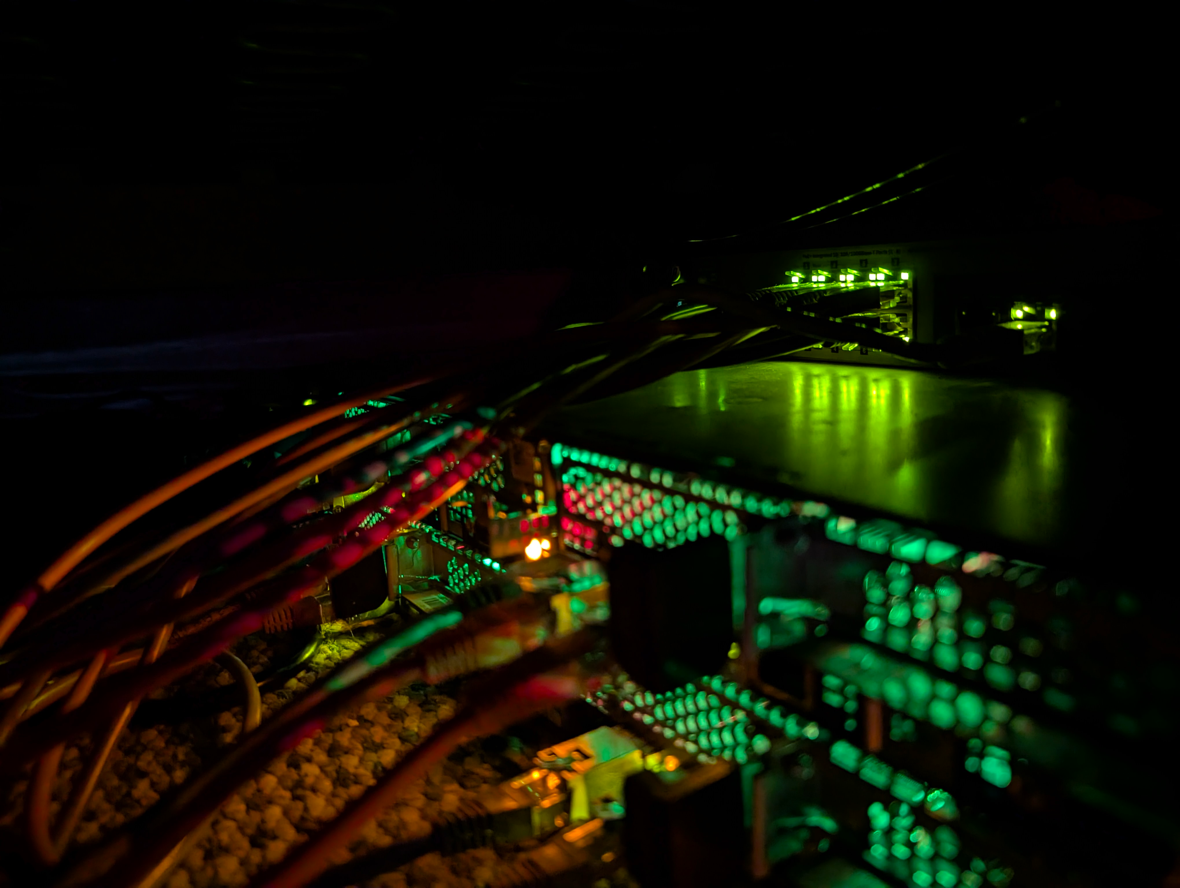 Networking at the back of the server