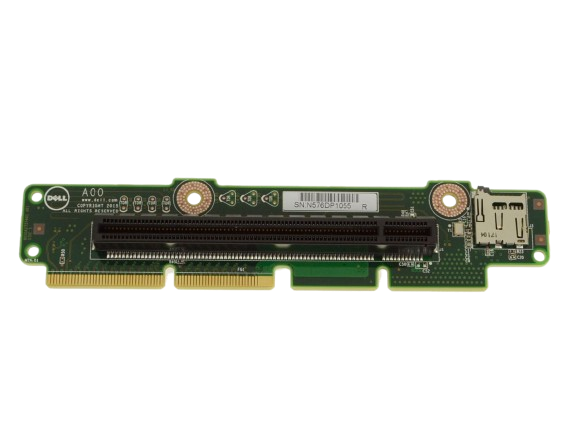 PCIe riser with MicroSD card slot